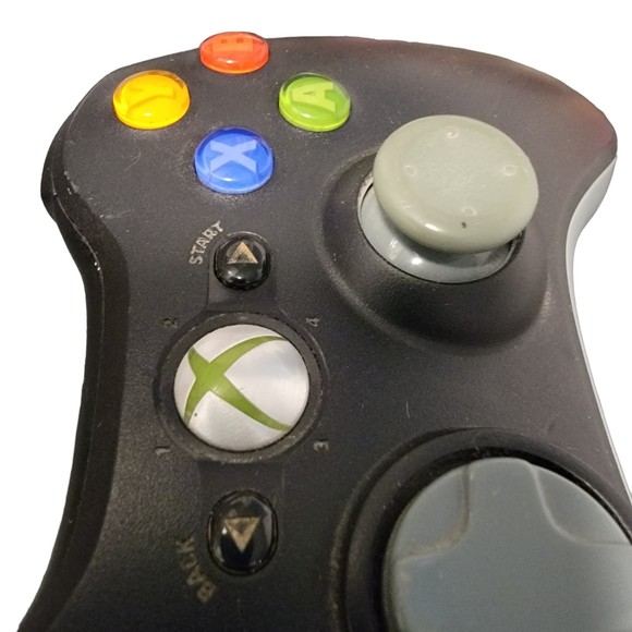 Microsoft Xbox 360‎ Matte Black Wireless Video Game Controller Gamepad - Picture 5 of 8